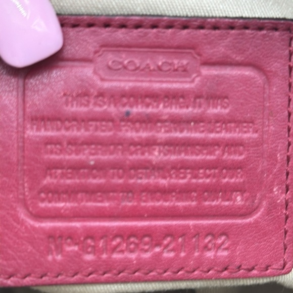 Coach Legacy Molly Eastwest Red Leather Shoulder Bag CP6628A - Picture 14 of 14